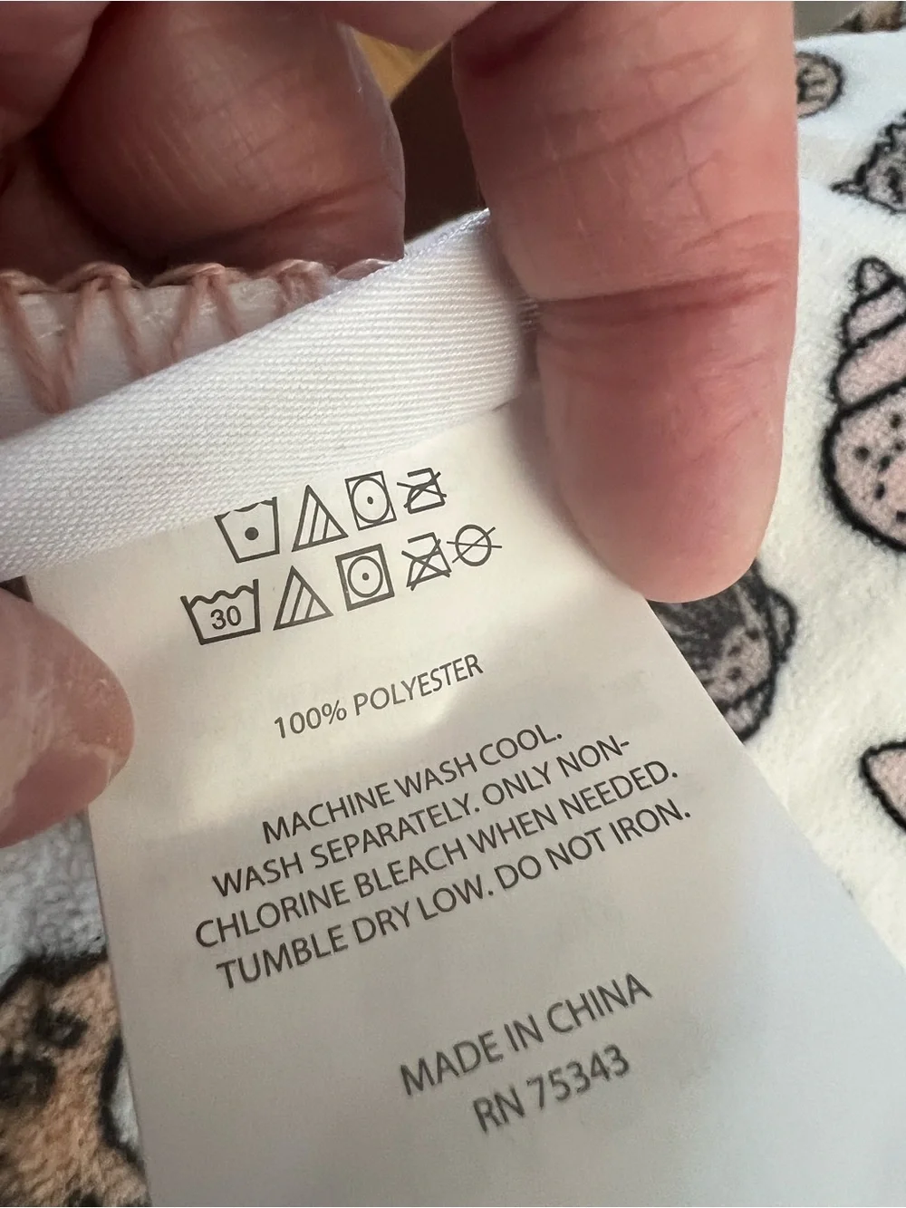 Isaac Mizrahi White Plush Blanket with Teal & Blush Summer Print